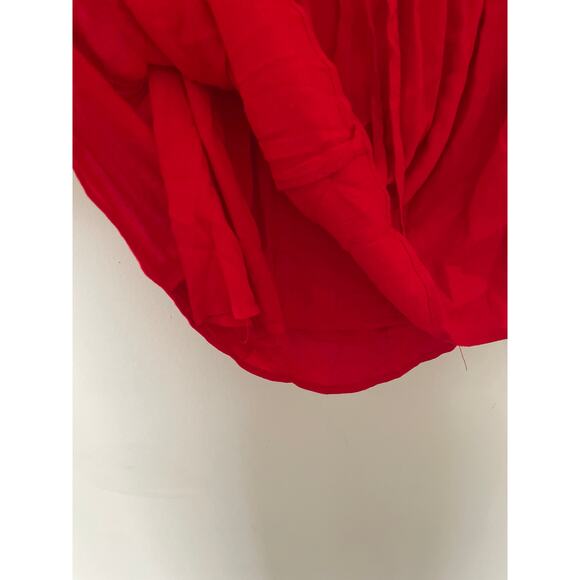 Lulus Red Crochet Strappy Back Mini Dress Size Medium Holiday Christmas Party - Picture 9 of 11